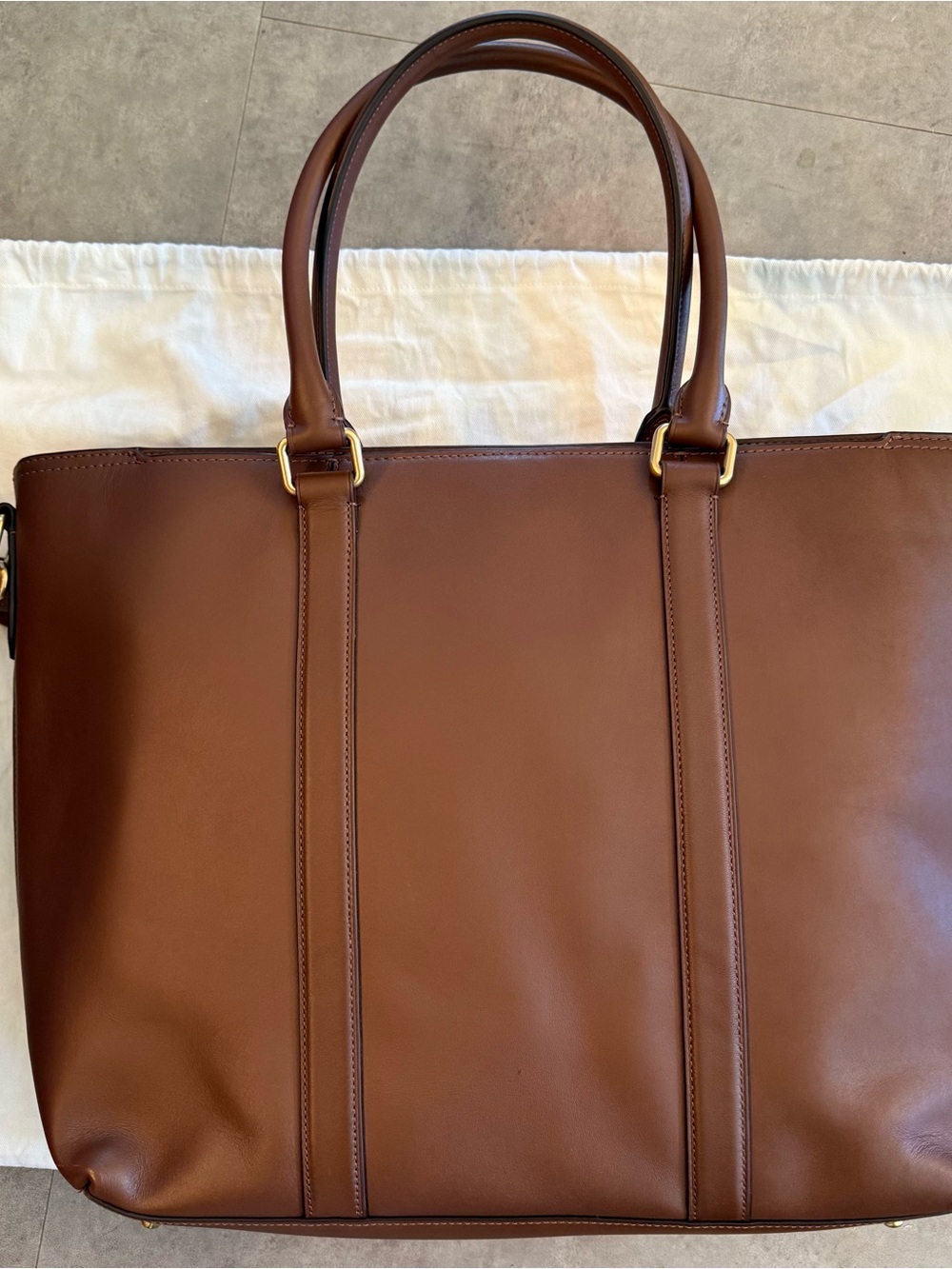 Coach Metropolitan Carryall, men's tote, tan glove leather, nearly new - Picture 2 of 13